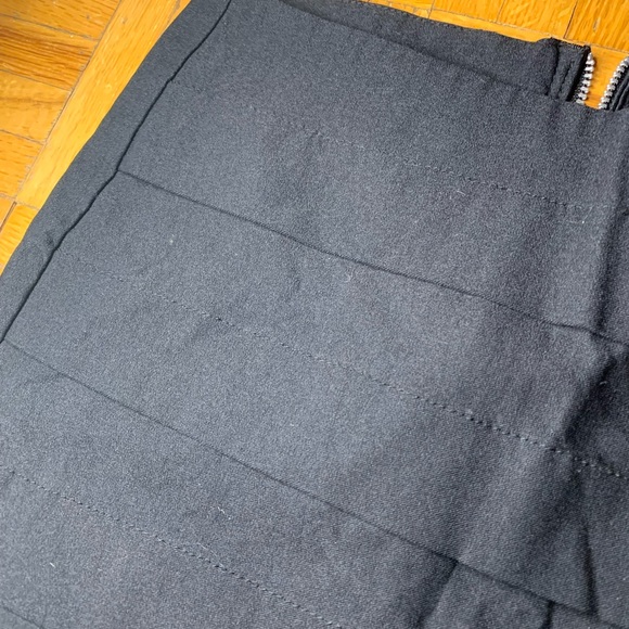 Layered Tight Mini Skirt Super Cute Black Skirt Stretchy Material Urban Behavior - Picture 2 of 9